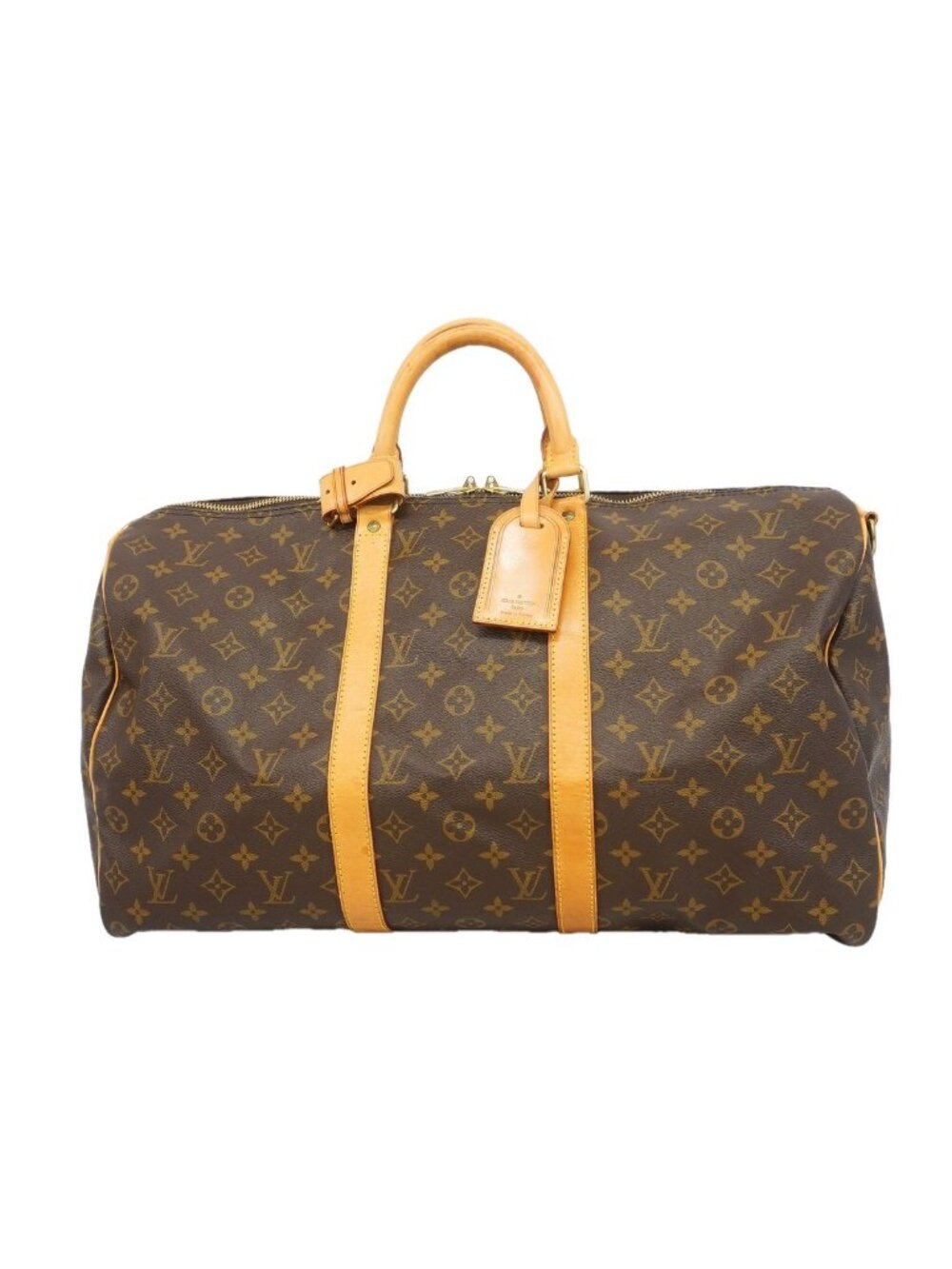 Louis Vuitton Boston Bag Monogram Keepall Bandouliere 50 Brown